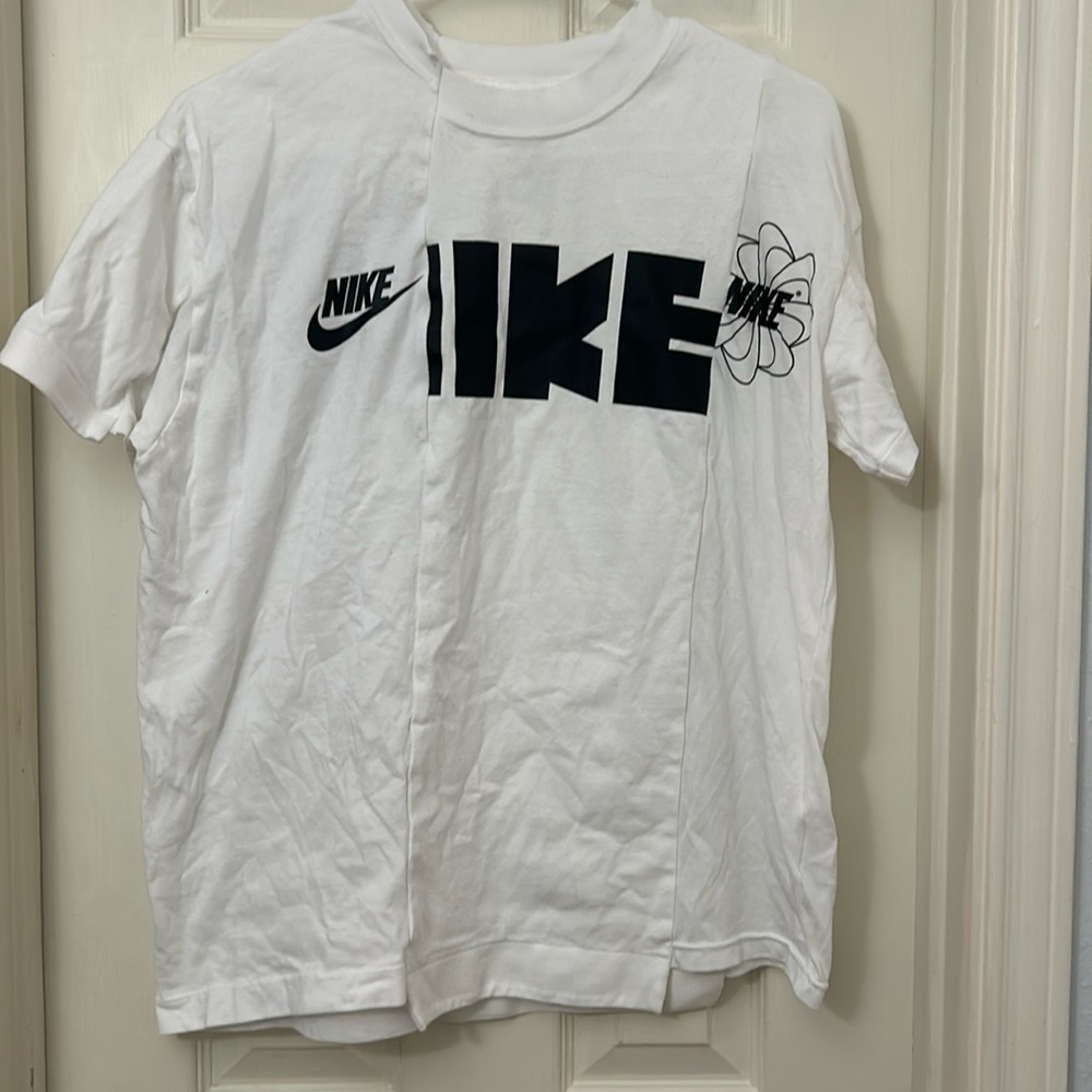 White Nike Sacai top